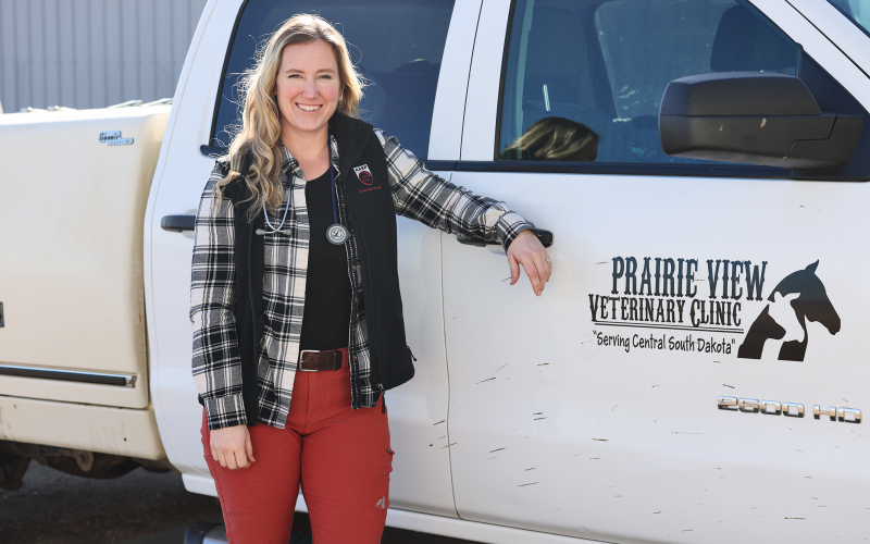 KRISTI HINE / TRUE DAKOTAN Prairie View welcomed Dr. Megan Tuschen-Grace to the team last fall. Her weekly schedule takes her to Wessington Springs on Tuesday, De Smet on Wednesday and Friday and Redfield on Thursdays.