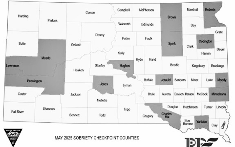 Jerauld County Among May Sobriety Checkpoints