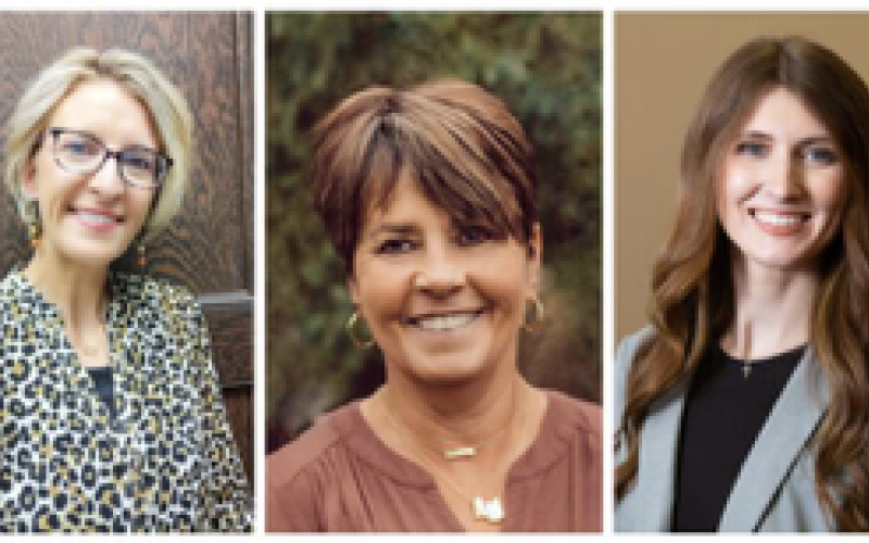 Past Woman Farmer/Rancher of the Year Award Winners from left: Cathy Eichacker 2020; Audra Scheel 2021; VeaBea Thomas 2022; Kelsey Geraets 2023; Barbara Powell 2024.