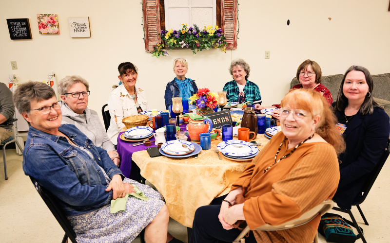 Proving that you can truly find anything at the Springs Area Community Club (SACC) Consignment Store, volunteers decorated an entire table in a “Fiesta” theme with treasures from the Consignment Store.