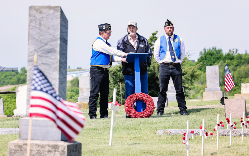 Across the region, locals and visitors gathered together in Alpena, Wessington Springs and at rural cemeteries to pay tribute to the veterans and the sacrifices they made so that life can carry on every day in a free America. KRISTI HINE / TRUE DAKOTAN