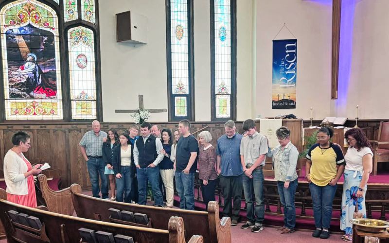 Not only seniors but also eighth grade and college graduates with their families were prayed over by Pastor Cheri Van Gorp and the church body at Springs Methodist Church. WSHS graduates Mariah Messmer and Ridge Roduner were included as well as eighth grade graduates JR Hine and Baleigh Sails. Mitchell Technical graduate Austin Schimke was also celebrated.