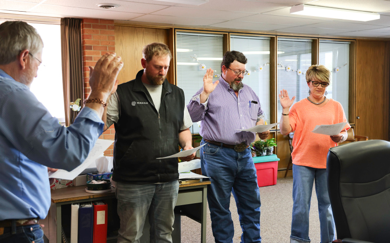 City of Wessington Springs Leadership Sworn in at Monday Council Meeting