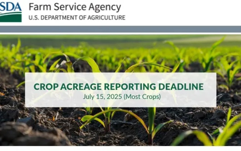 USDA Reminds Producers to File Crop Acreage Reports