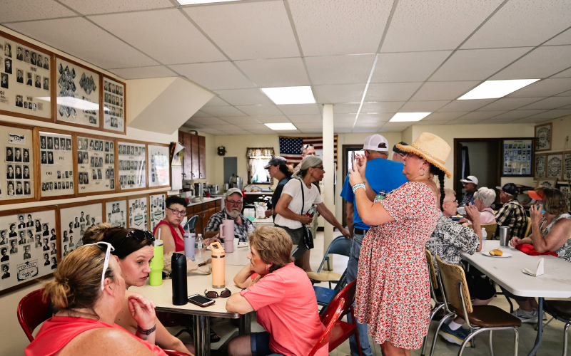 The Gann Valley Community Center served as a much-needed cooling off point for parade goers while they enjoyed concessions served by Buffalo County 4-Hers.