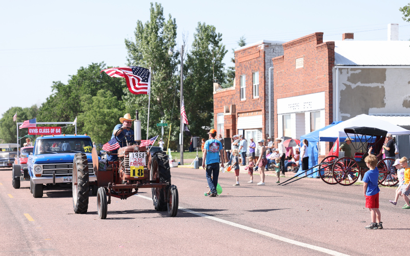 A patriotic display of a variety of entries adorned the Gann Valley 140th Celebration Parade on Saturday morning.