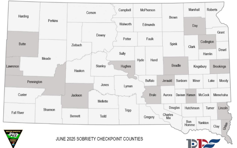 Jerauld County Among June Sobriety Checkpoints