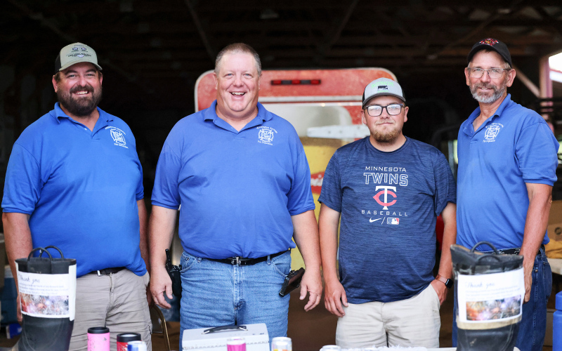When it comes to the Foothills Rodeo, volunteers are essential to making it a success. Local firemen serving up cold beverages to thirsty rodeo fans were: Aaron Cashman, Scott Vaske, Tyler Fastnacht and Jerry Van Den Oever.