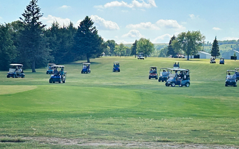 A Calcutta followed the tourney, with the Brian Cahill team taking the top prize. PHOTO BY JILL BRAUN