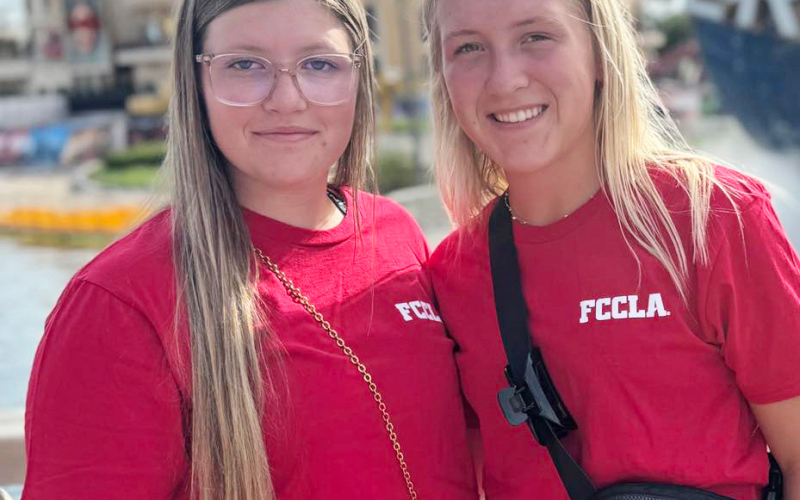 Competing in STAR events at Nationals, Mercedes Jones finished silver in the Instructional Design video category and Kendall Kolousek earned gold in Career Investigations. PHOTO SUBMITTED
