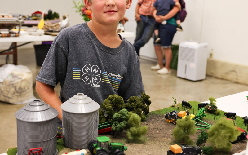 Harley Heber during static competition.