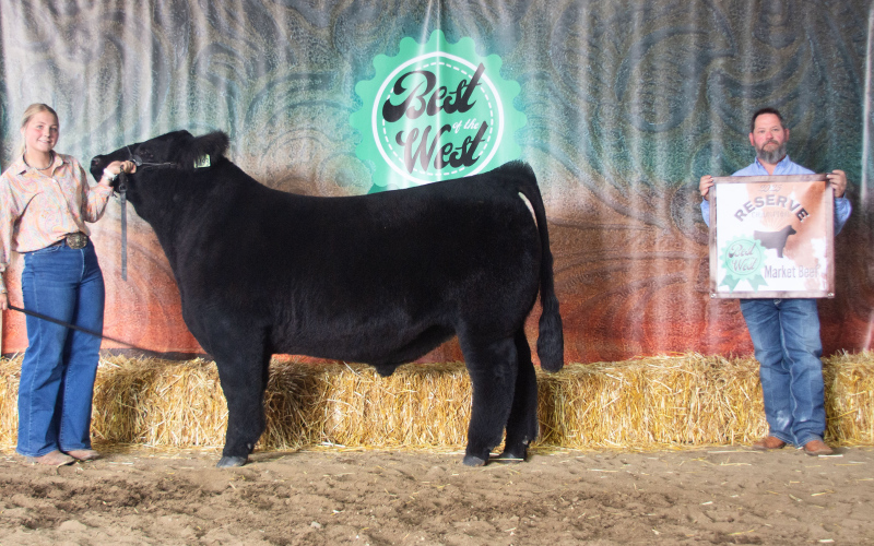 Makynna Heim, Market Beef Reserve Champion.