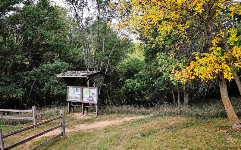 Travel South Dakota announced Tuesday, September 16, 2025 that Wessington Springs and Lead were selected as the inaugural participants in the Destination Development Program, a partnership with George Washington University Institute for Tourism Studies and Crosscurrent Collective. For Wessington Springs, the heart of its application is the renovation and expansion of the Old Grade Nature Trail. The current trail head is pictured above. KRISTI HINE / TRUE DAKOTAN