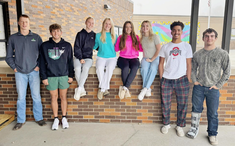 Wolsey-Wessington Royal Court 2025 Introducing the Wolsey-Wessington High School candidates for homecoming king and queen. Shown left to right are: Sawyer Nelson, Carson Walters, Kendal Uttecht, Amanah Woodruff, Reece Krutzfeldt, Irelyn Salisbury, Caleb Richmond and Ethan Rearick. Wolsey-Wessington Homecoming Week is September 15 - 19. Look to next week’s True Dakotan for photos of coronation, the parade and student athletes in action.