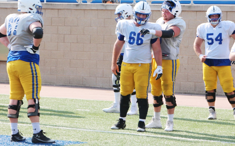 Quinten Christensen’s leadership has made him like a coach on the field for South Dakota State.  Matt Zimmer/Sioux Falls Live