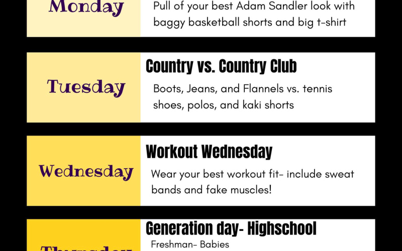 W-W Homecoming is September 15 - 19