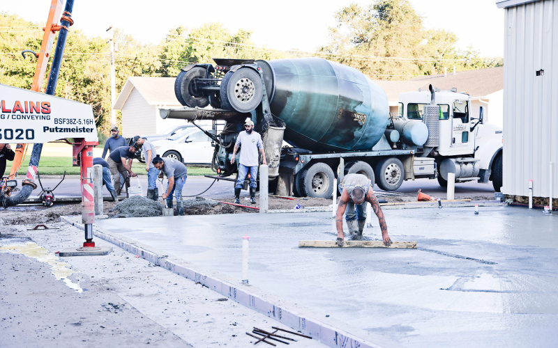 While much of the work on the project has been indoors, the visible progress has generated excitement among students, who vo-ag teacher Brady Duxbury says are “off the charts” in their anticipation for the finished space.