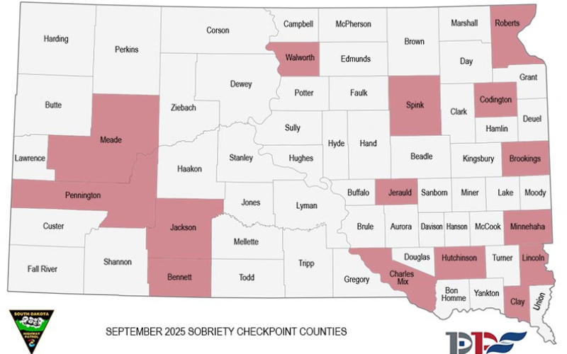 Jerauld County Among Highway Patrol September Sobriety Checkpoints