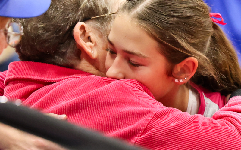 Kenzie Kolousek honors her Grandma Rita Kolousek.