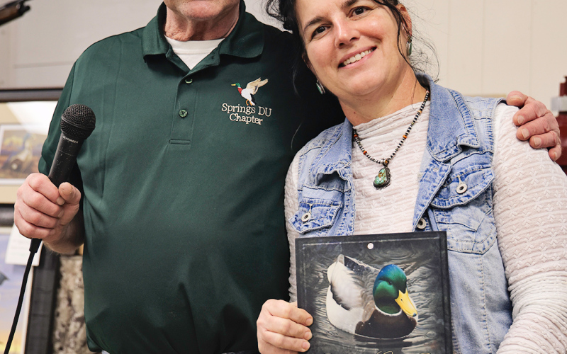 Heather Larson of Sweet Grass was recognized for her restaurant’s support of the banquet throughout the years.
