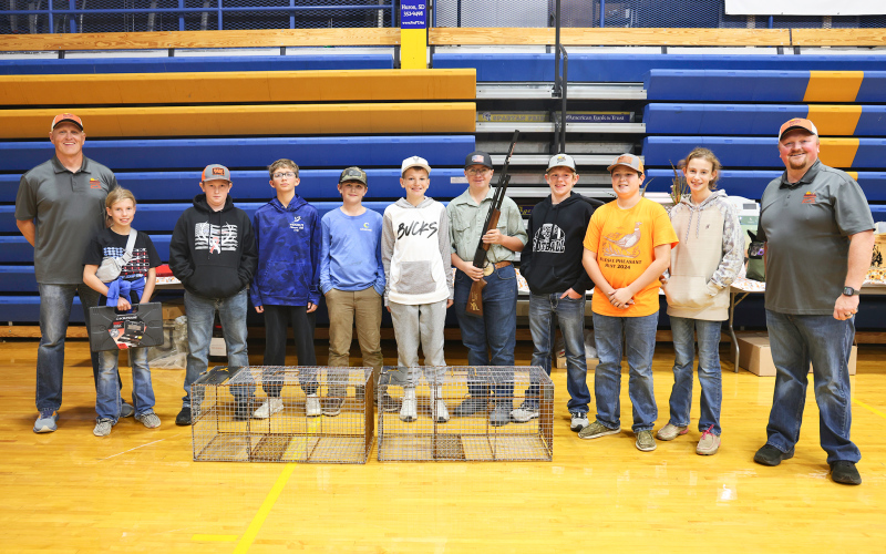 Youth hunt attendees were acknowledged at the banquet and had the opportunity to draw for prizes.
