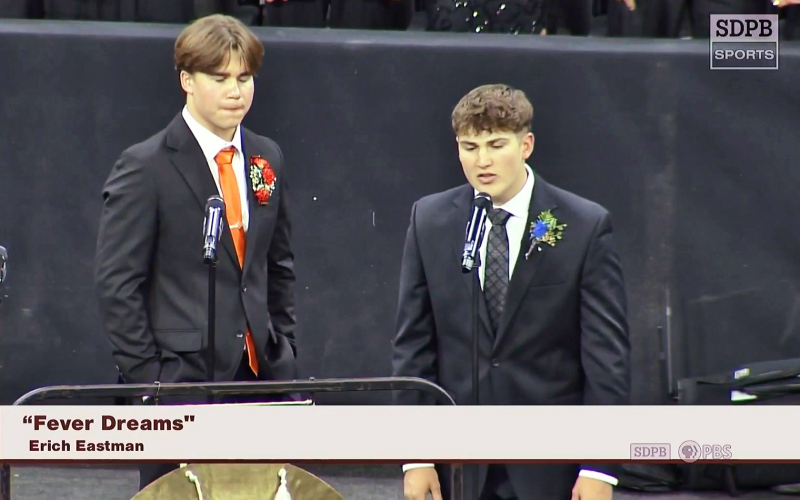 Brett Miller was selected to perform a featured solo.