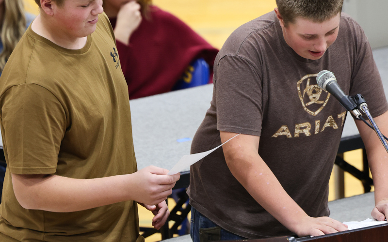 Micah Orth and JR Hine led the heartfelt segment titled “A Tribute to Our Veterans.”