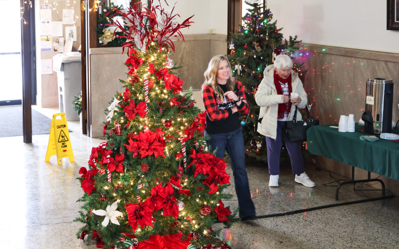 A wide variety of decorated trees, wreaths, table settings and other holiday displays transformed the Jerauld County Courthouse into a festive space for the whole community to enjoy.