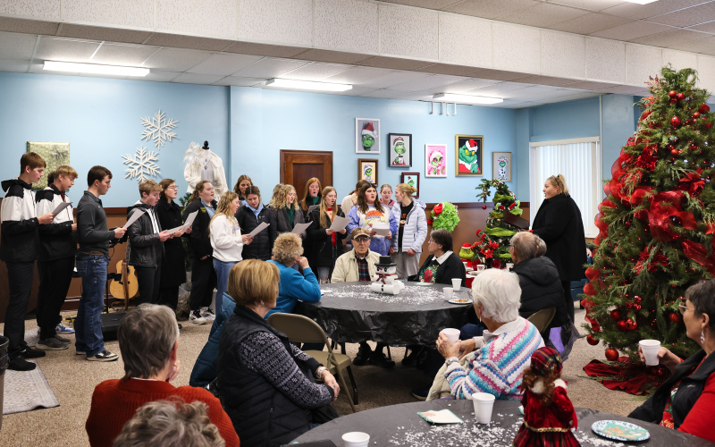 The Wessington Springs High School Choir provided live musical entertainment.