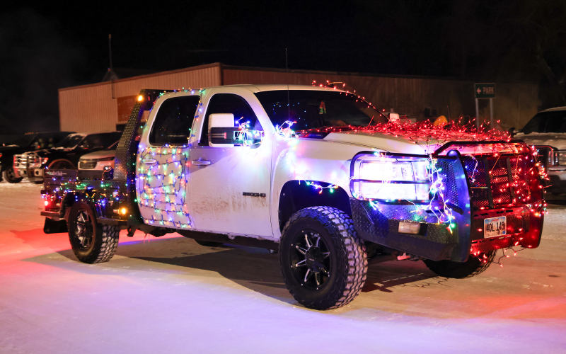 One of the festive parade floats in Wessington Saturday.