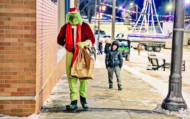The Grinch tried his best to stir up mischief during the town-wide holiday kickoff, but couldn’t steal the Christmas spirit from Wessington Springs.