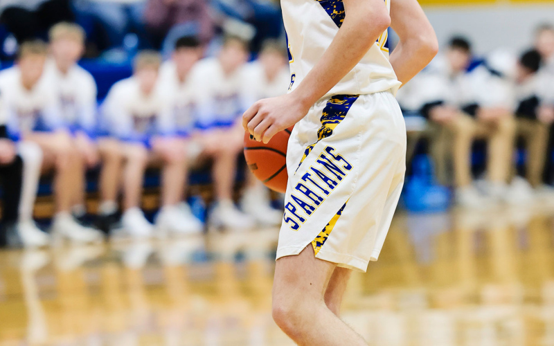 Haiden Boschee during home basketball action vs. Howard.