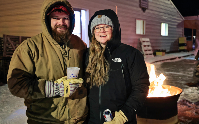 Collin and Kaci Anson of Wessington Springs were among the parade goers.