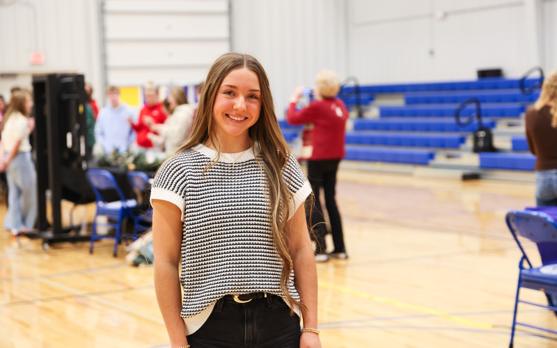 Wessington Springs High School senior Logan Mohling hosted a student health fair at the Rec Center as part of her senior project, bringing together local wellness professionals to encourage physical, mental and emotional health among students. (KRISTI HINE / TRUE DAKOTAN)