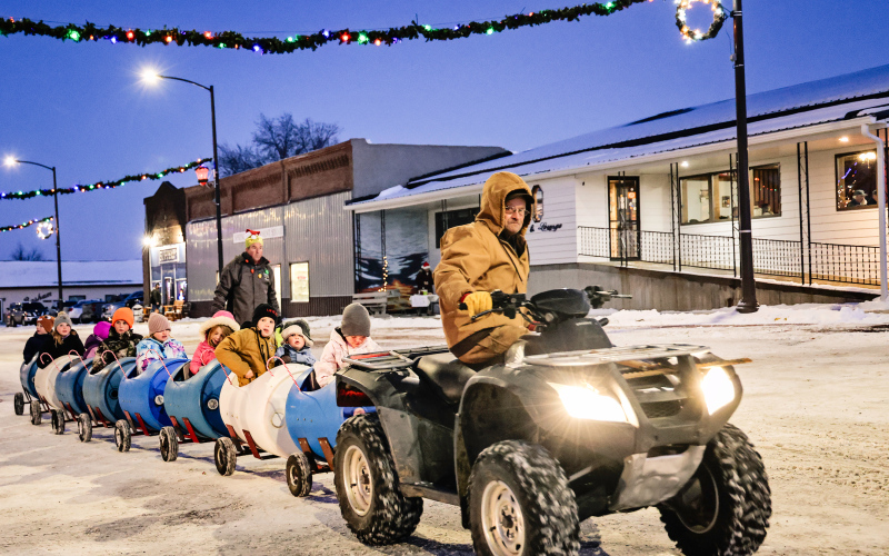 Larry Powell’s Christmas train delivered chilly but unforgettable fun for the event’s youngest attendees.