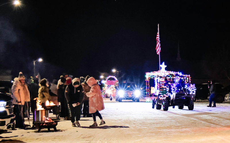 Parade goers in Wessington.