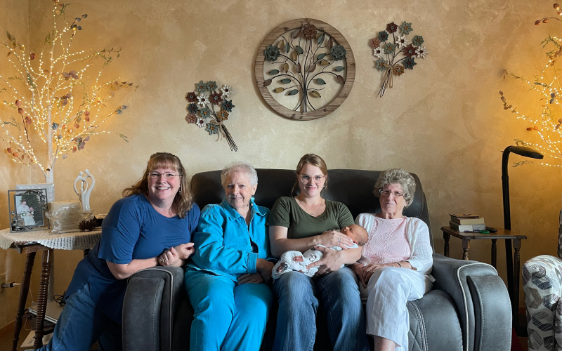 Five Generations Celebrated in Calkins–Dake Family Gathering