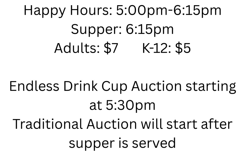 Wild Game Feed Set for March 28 in Wolsey