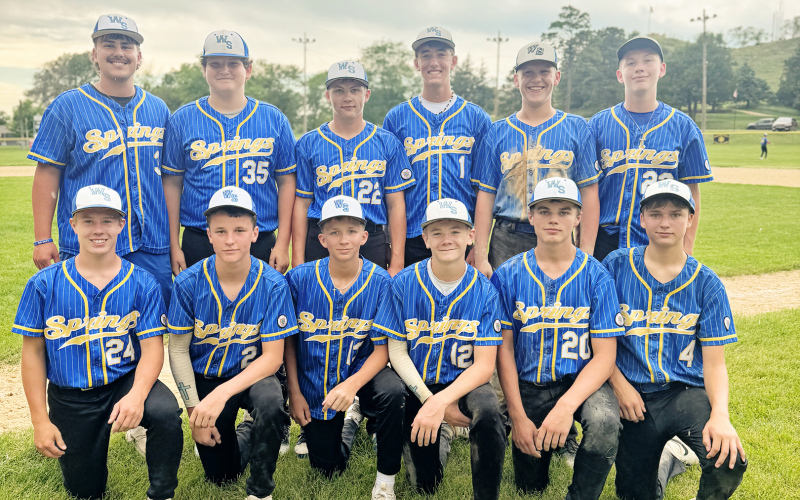 14U Teeners pictured above are, front row, right to left: Sutten Jensen, Hastin Heezen, Jace Kolousek, Casen Waters, Chase Wenzel, Bentley Hoppy. Back row left to right: Blake Miller, Creighton Wipf, Mauer Jones, Grason Finn, Chaz Larson, Gannon Culver. (PHOTO COURTESY KATIE JONES)