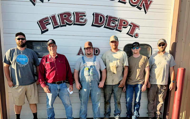 Fire Department Donates Poker Run Proceeds to Wessington Legion