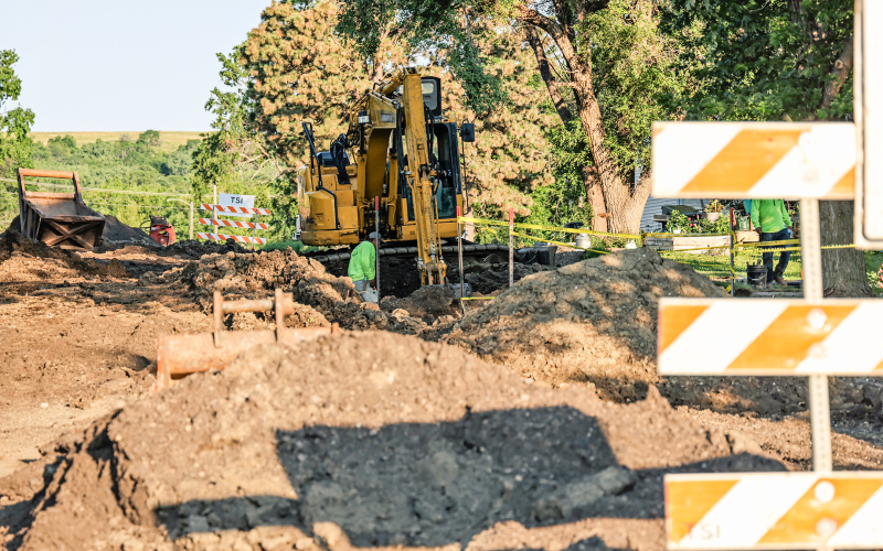 Rain delays paving, but WS water main project remains on schedule