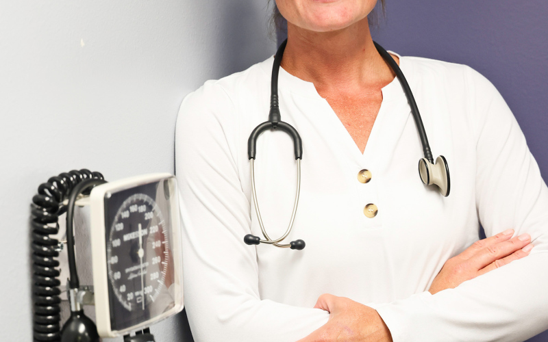 Devan Hoekman, CNP, has joined the staff at Horizon Health in Wessington Springs, bringing 10 years of experience as a CareFlight nurse to her new role in family medicine. Hoekman is currently seeing patients at the Wessington Springs clinic, with interests including preventive care, women’s health, pediatrics and chronic disease management. (KRISTI HINE / TRUE DAKOTAN)