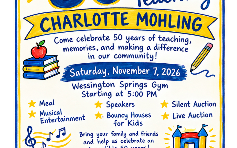 Celebration to honor Charlotte Mohling’s 50-plus years at Wessington Springs Schools