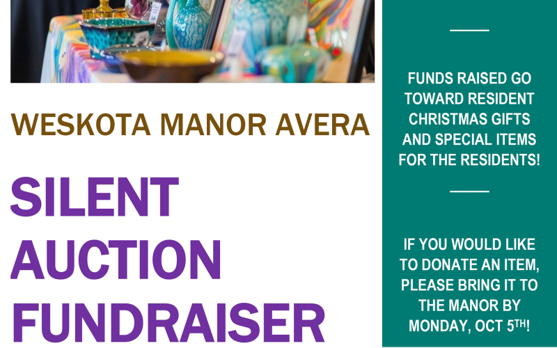 Manor Silent auction ends Thursday at noon