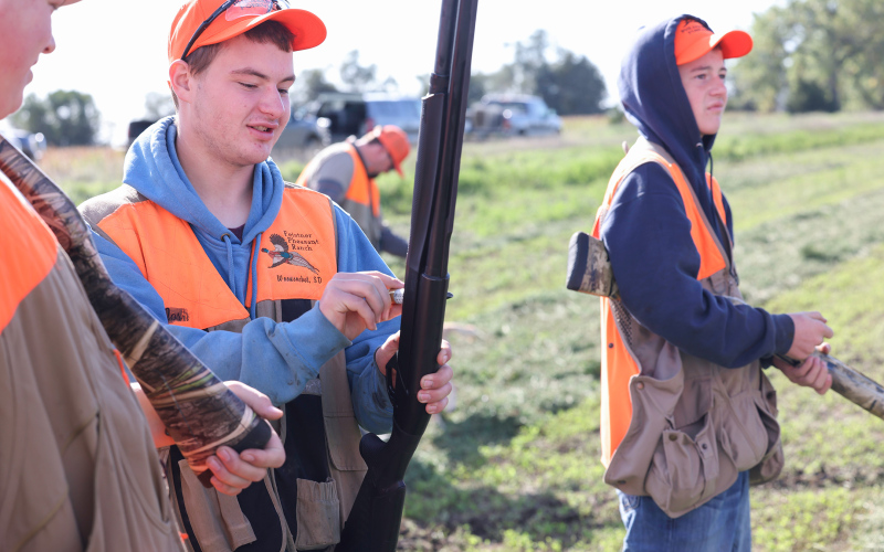 Young hunters enjoyed a day of learning, camaraderie and outdoor adventure during the Wessington Springs Pheasants Forever Chapter’s annual Youth Hunt on Saturday, Oct. 3. Seventeen youth participated in the event, which included trap shooting, firearm safety instruction and a guided pheasant hunt with parents, mentors and chapter volunteers. (KRISTI HINE / TRUE DAKOTAN)