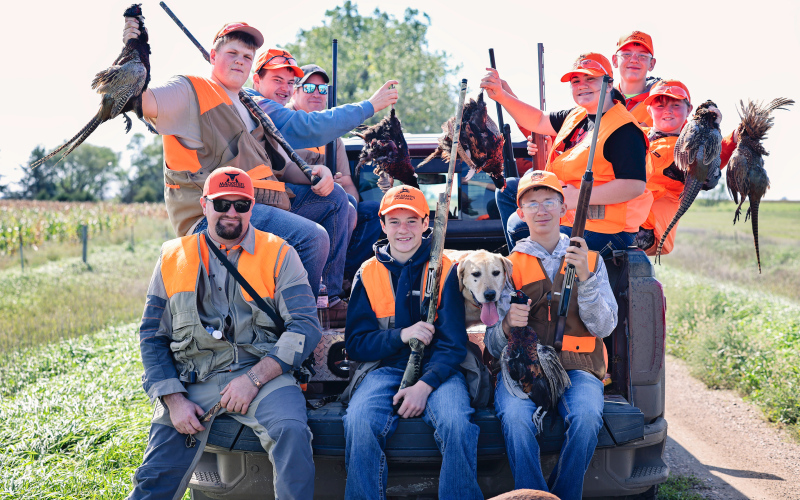 Young hunters enjoyed a day of learning, camaraderie and outdoor adventure during the Wessington Springs Pheasants Forever Chapter’s annual Youth Hunt on Saturday, Oct. 3. Seventeen youth participated in the event, which included trap shooting, firearm safety instruction and a guided pheasant hunt with parents, mentors and chapter volunteers. (KRISTI HINE / TRUE DAKOTAN)