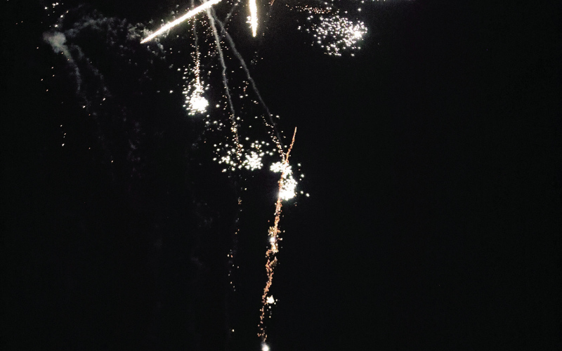 Community NYE Fireworks Show Draws Large Crowd