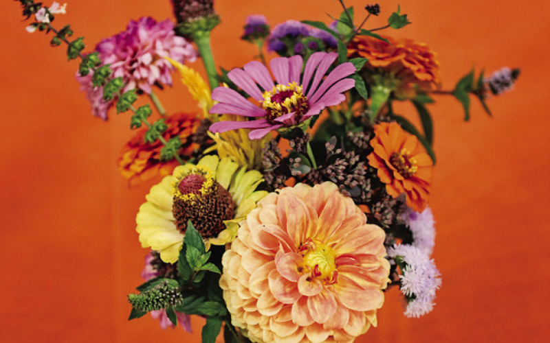 Youth showcased not only their livestock projects but also static projects, like this bouquet by Kaycee Scheel.
