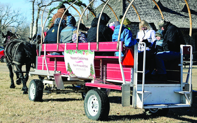 Before the snow came, Winter Park Activities hosted ‘Magic in the Park” in early December featuring horse drawn wagon rides and hot cocoa in the Field House.
