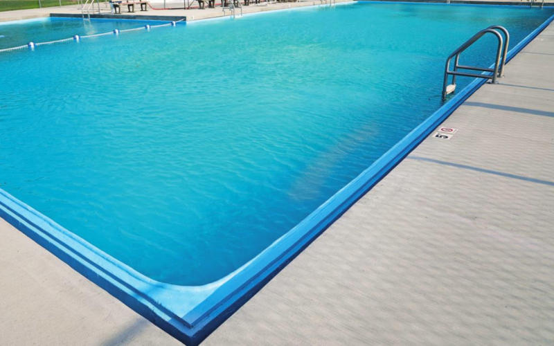TOP: The newly renovated municipal pool is nearly ready for swimmers. According to the City of Wessington Springs, the pool will tentatively open Thursday, June 16.